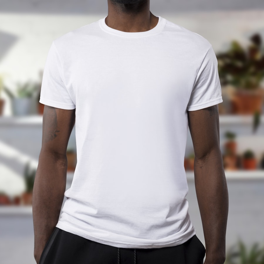Folded custom printed t-shirts in multiple colors