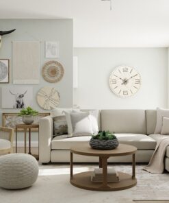 Cozy blanket draped over a chair in a stylish interior